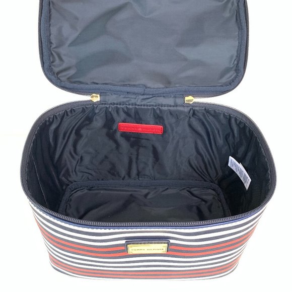 Tommy Hilfiger Cosmetic Travel Bag Blue and White - Picture 4 of 10